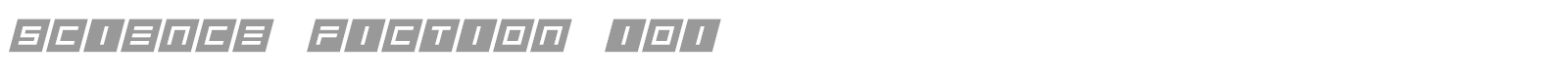 Science Fiction 101 font preview